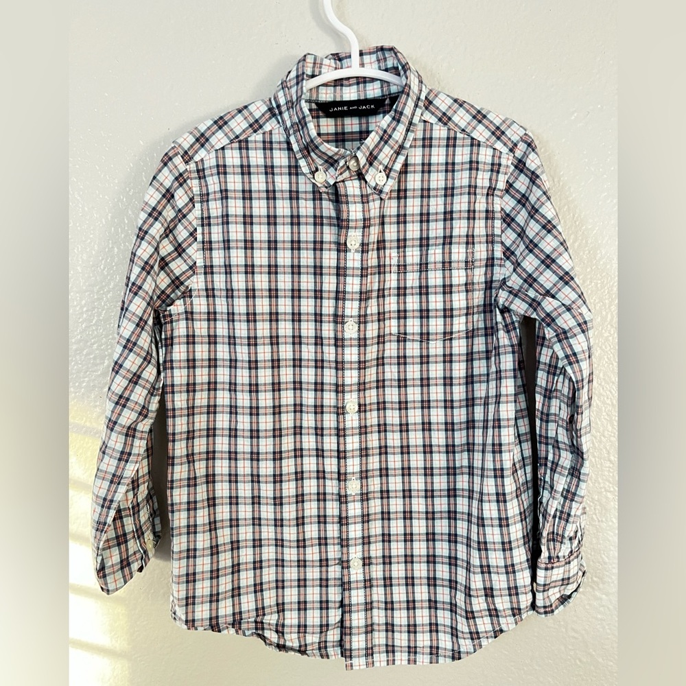 Janie and Jack Toddler Boy Shirt Size: 4